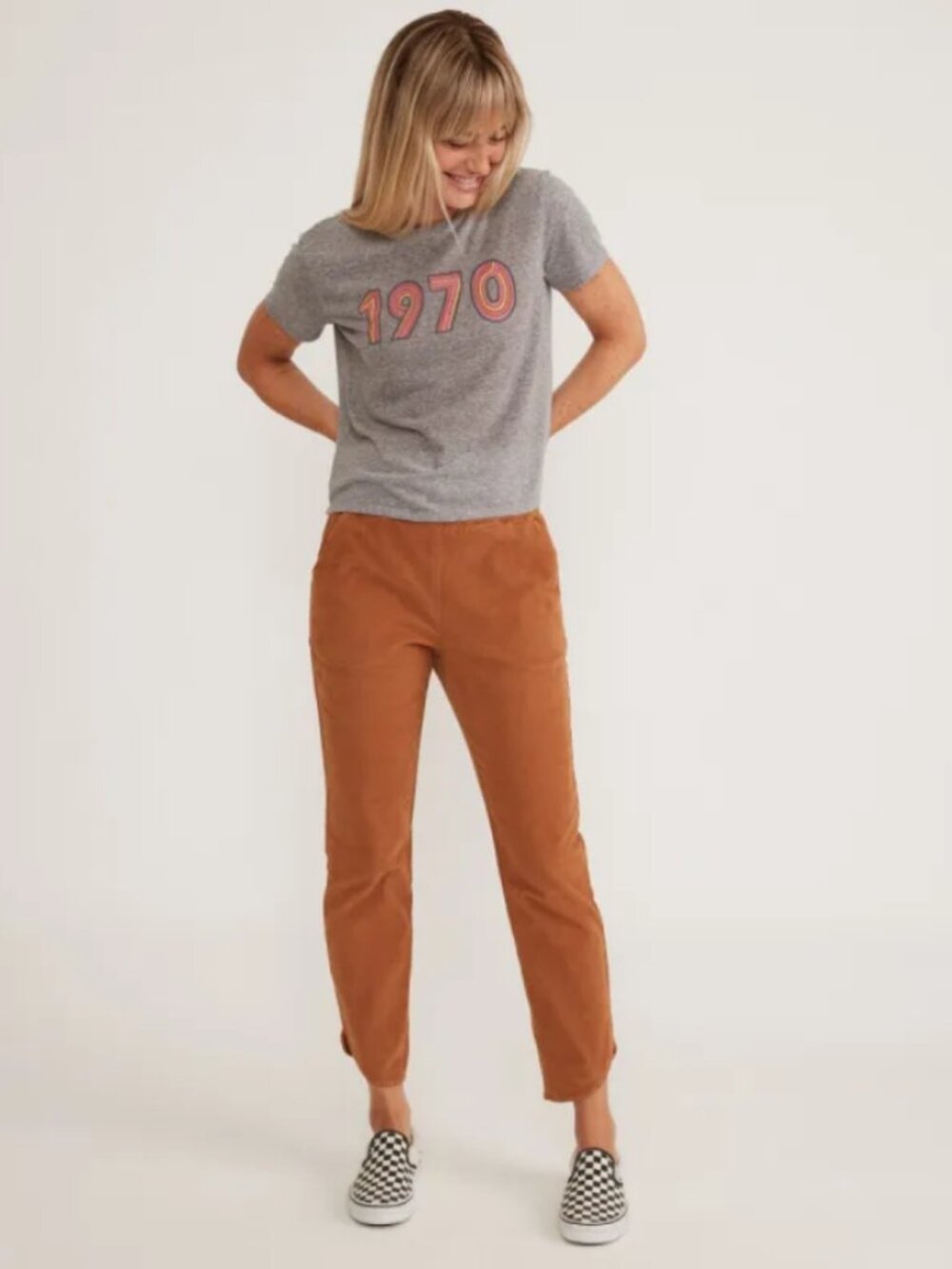 Marine Layer Sz. M Camel Allison Corduroy Pant